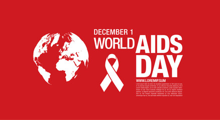 world aids day poster layout design, vector illustration - obrazy, fototapety, plakaty