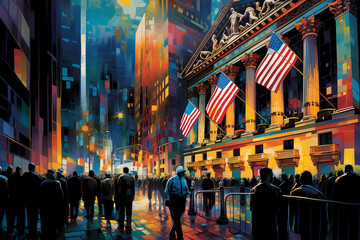 New York Stock Exchange - NYSE - obrazy, fototapety, plakaty