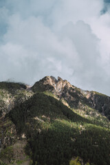 clouds over the mountain