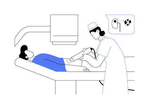Treatment of urethral stones abstract concept vector illustration.
