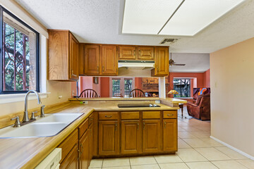 a home kitchen