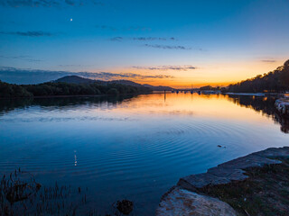 Sunrise at the waterfront