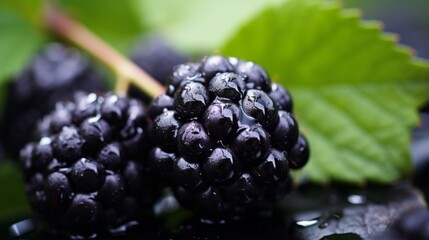Close-up of a Blackberry Fruit