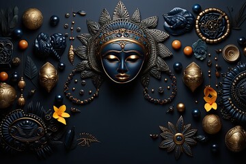 Fototapeta premium The cycle of life, mask