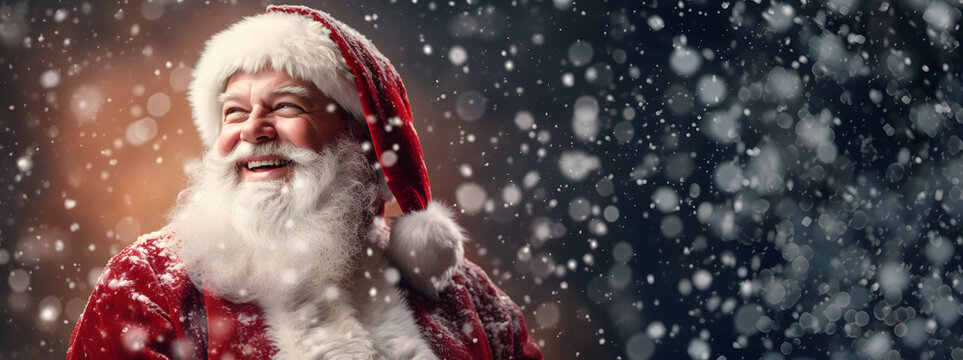 Smiling Christmas Santa Claus Holiday concept campaign