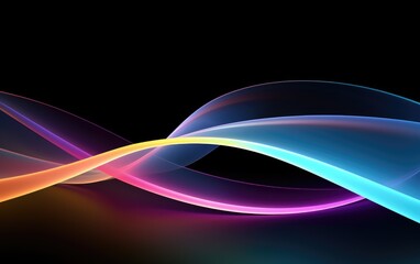 Transparent rainbow curve backgrounds