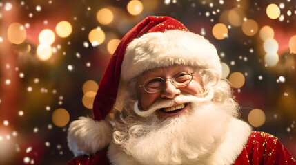 Smiling Christmas Santa Claus Holiday concept campaign