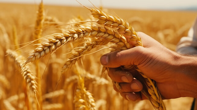 wheat in hand