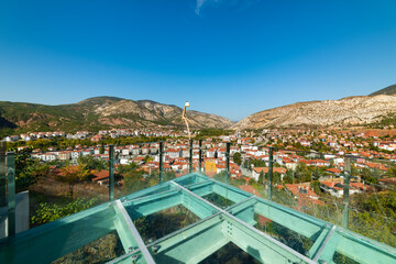 Nallihan District in Ankara, Turkey. Panoramic view of Nallihan.