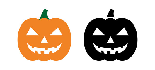 Halloween Pumpkin Symbol Jack-o-lantern Vector Icon