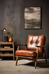 Interior where each piece of furniture has a unique history. A leather armchair tells tales of cozy evenings, while a mid-century coffee table holds decades of memories