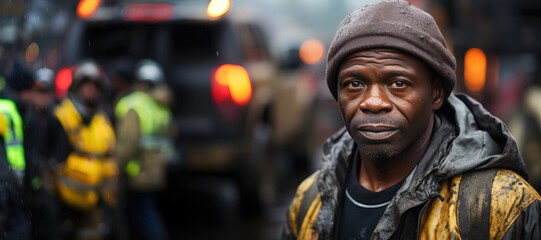 Portrait of a truck driver