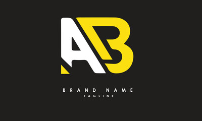 AB Alphabet letters Initials Monogram logo 