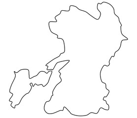 kumamoto map, kumamoto vector, kumamoto outline, kumamoto