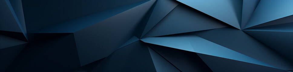 Black blue abstract modern background for design. 3D effect. Diagonal lines, stripes. Triangles. Gradient. Metallic sheen. Minimal. Web banner. Wide. Panoramic. Dark. Geometric shape.