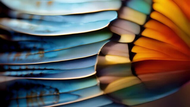 Closeup The soft flutter of a erflys wings, each tiny movement revealing a new splash of color and beauty, a reminder of the delicate balance and harmony of nature.