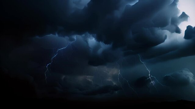 Closeup of a stormy sky with thunder and lightning, a manifestation of the wrath and vengeance brewing within someone who has been wronged.