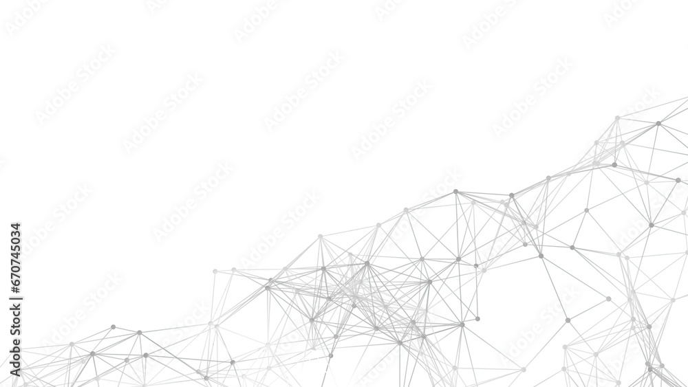 Poster Abstract geometric background. Plexus mesh backdrop illustration.