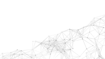 Abstract geometric background. Plexus mesh backdrop illustration.