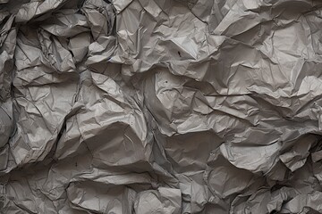 aluminum foil texture for background or a wallpaper. Crumpled abstract texture paper for background. Wrinkled shiny silver foil for banner, poster, overlay and design element