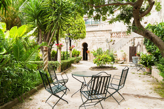 Arab Baths karden court entrance, Palma de Mallorca.
