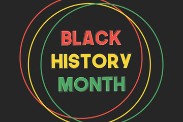 Celebrating Black History Month, African American history month beautiful abstract graphic design background