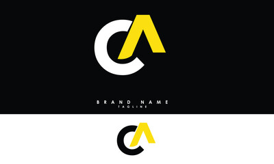 CA Alphabet letters Initials Monogram logo AC, C and A