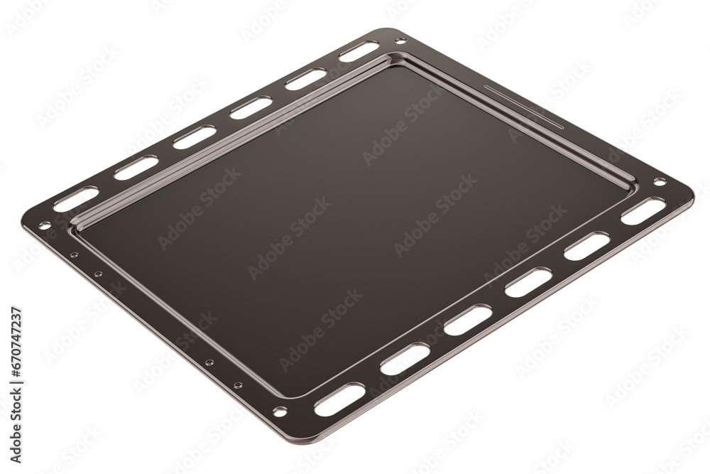 Poster baking cookie sheet, 3d rendering isolated on transparent background