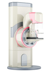 Digital Mammography System, mammography X Ray system. 3D rendering isolated on transparent background