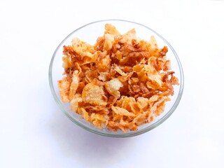 spicy and sweet corn chips. crushed corn chips. bowl of corn. 