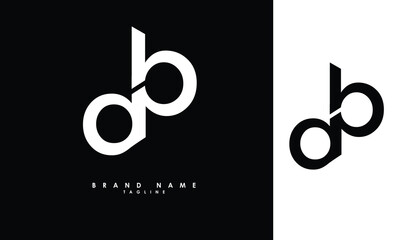 DB Alphabet letters Initials Monogram logo BD, D and B