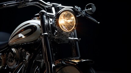 In the realm of elegance, the spotlight is on the stunning lights of a luxury bike