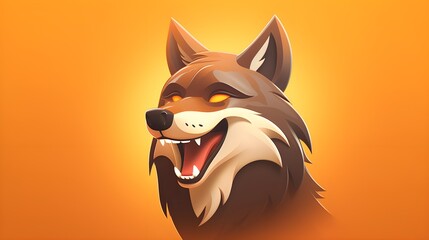 Adorable Wolf Portrait Wallpapers on Soft Gradient Background