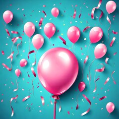 pink and white balloons