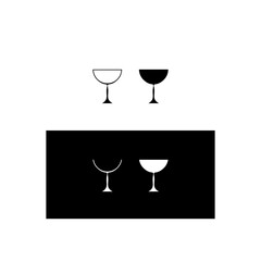 glass logo design, drink logo design, illustration of stirring a drink in a glass

