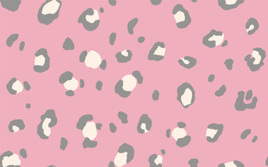 Abstract modern leopard seamless pattern. Animals trendy background. Color decorative vector stock illustration for print, card, postcard, fabric, textile. Modern ornament of stylized skin