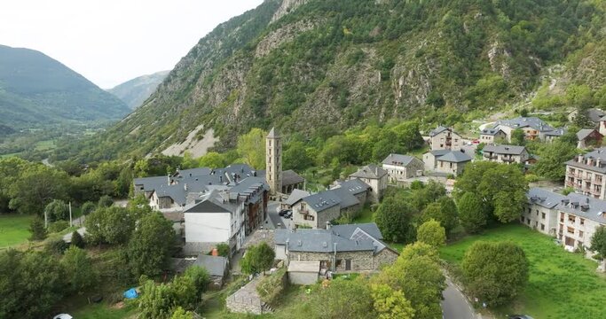 Roman Church of Santa Eulalia in Erill la Vall in the Boi Valley Spain