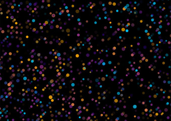 Colorful glowing dots abstract futuristic geometric background. Vector technology design