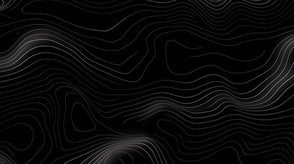 Abstract animated outline topographic contour - obrazy, fototapety, plakaty
