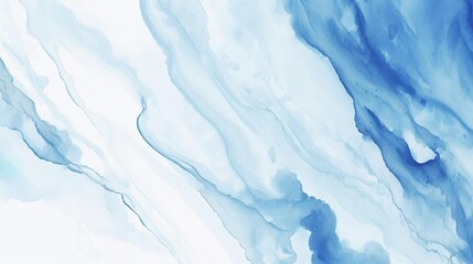 Obraz premium Abstract blue watercolor paint marble background In
