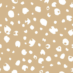 Abstract modern leopard seamless pattern. Animals trendy background. Color decorative vector stock illustration for print, card, postcard, fabric, textile. Modern ornament of stylized skin
