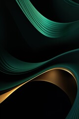 abstract green and yellow wave background, swirl and wavy soft pattern, creative dynamic and elegant design