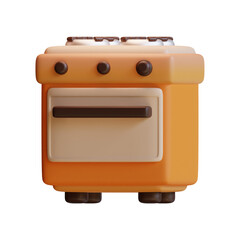 3d oven icon from hello autumn elements collection