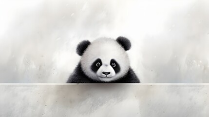 Cute Panda Portrait Wallpaper