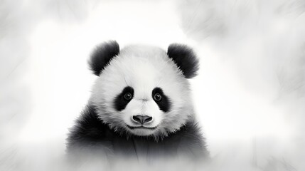 Cute Panda Portrait Wallpaper