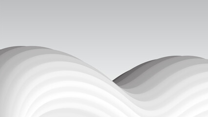 Abstract background with white waves