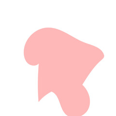 Red green abstract shapes 