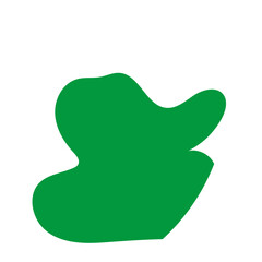 Red green abstract shapes 