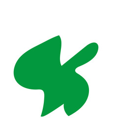 Obraz premium Red green abstract shapes 