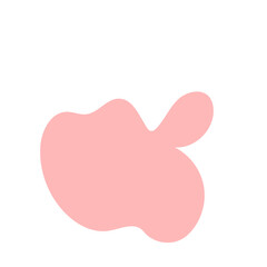 Red green abstract shapes 